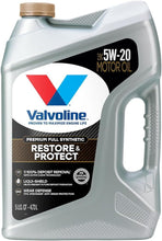 Load image into Gallery viewer, 5w20 Motor Oil Restore &amp; Protect 5 Quart Bottle
