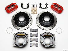 Load image into Gallery viewer, Rear Disc Brake Kit Big Ford Red Caliper Drilled