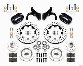 Front Disc Brake Kit Blk 65-68 Impala Drum 12.19
