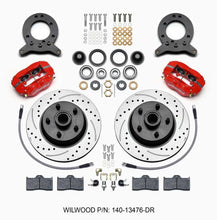 Load image into Gallery viewer, Front Disc Brake Kit Blk 65-59 Mustang Hub/Rotor