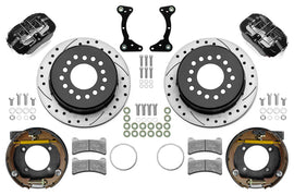 Brake Kit Rear Black FDP Drilled 11in GM G Body