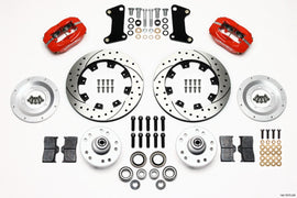 Front Brake Kit 67-72 Camaro Nova Red Calipers