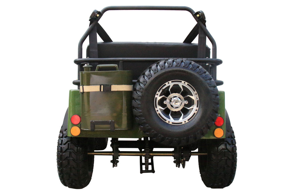 Willys Style Jeep Go Kart, 125cc Gas Engine, 3-speed with Reverse