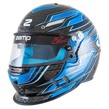 Load image into Gallery viewer, Helmet RZ-67D 2X-Large Carbon Flo Blue SA2025