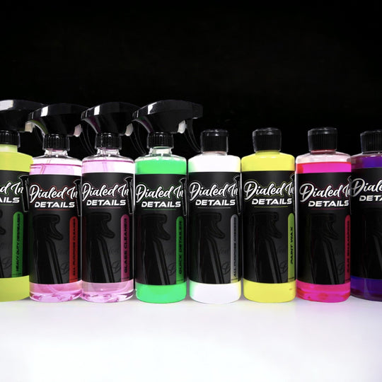 Dialed In Details Chemical Kit complete automotive detailing chemicals set