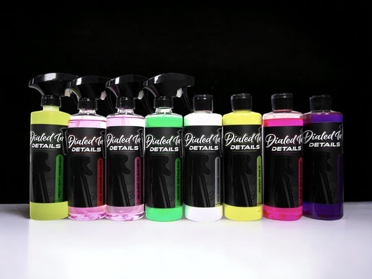 Dialed In Details Chemical Kit complete automotive detailing chemicals set