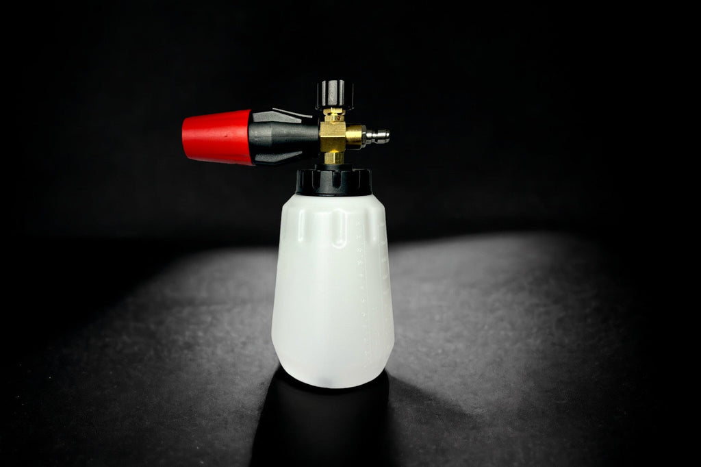 Thick foam applied with Dialed In Details foam cannon and car wash soap