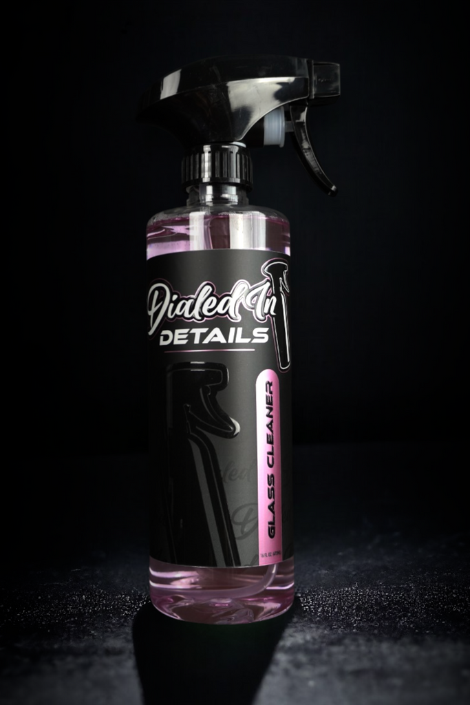 Dialed In Details Glass Cleaner ammonia-free and tint safe formula