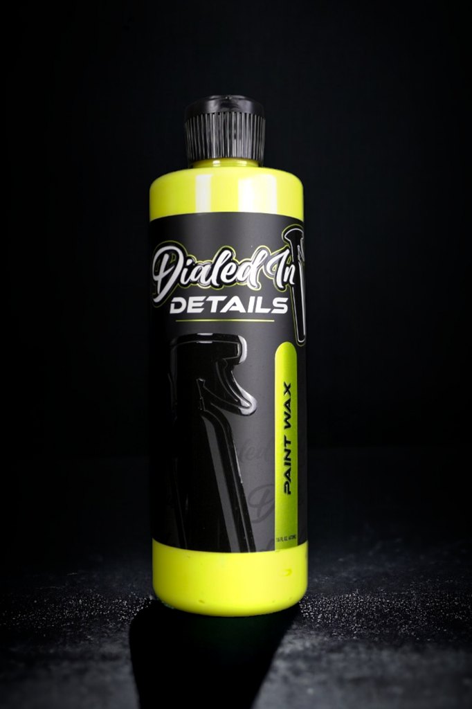 Dialed In Details Paint Wax with carnauba wax for automotive paint protection