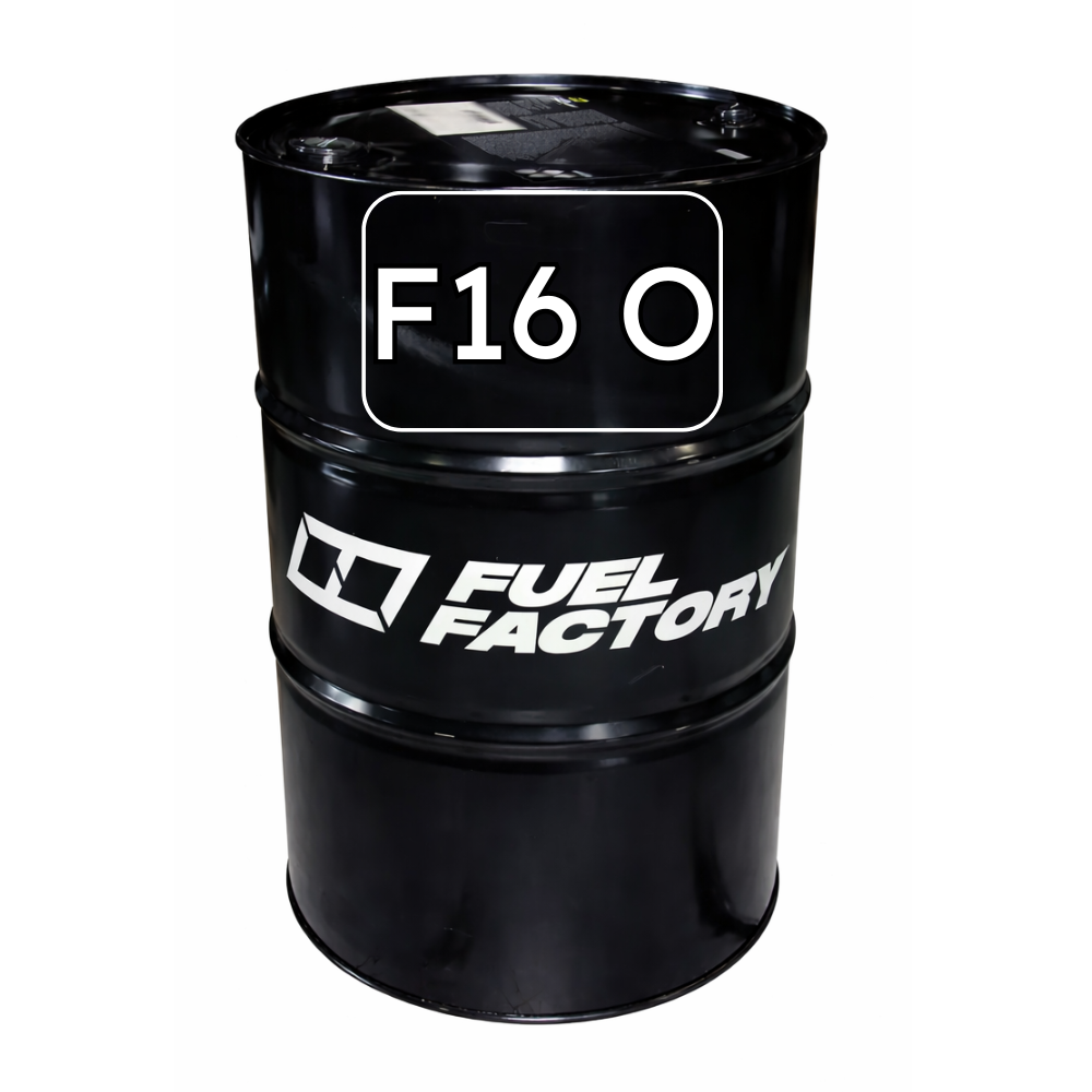 Fuel Factory F16 oxygenated race fuel 54 gallon drum high performance racing gasoline bulk fuel