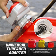 fuel transfer pump universal threaded adapter fits most gas cans tera pump battery powered pump