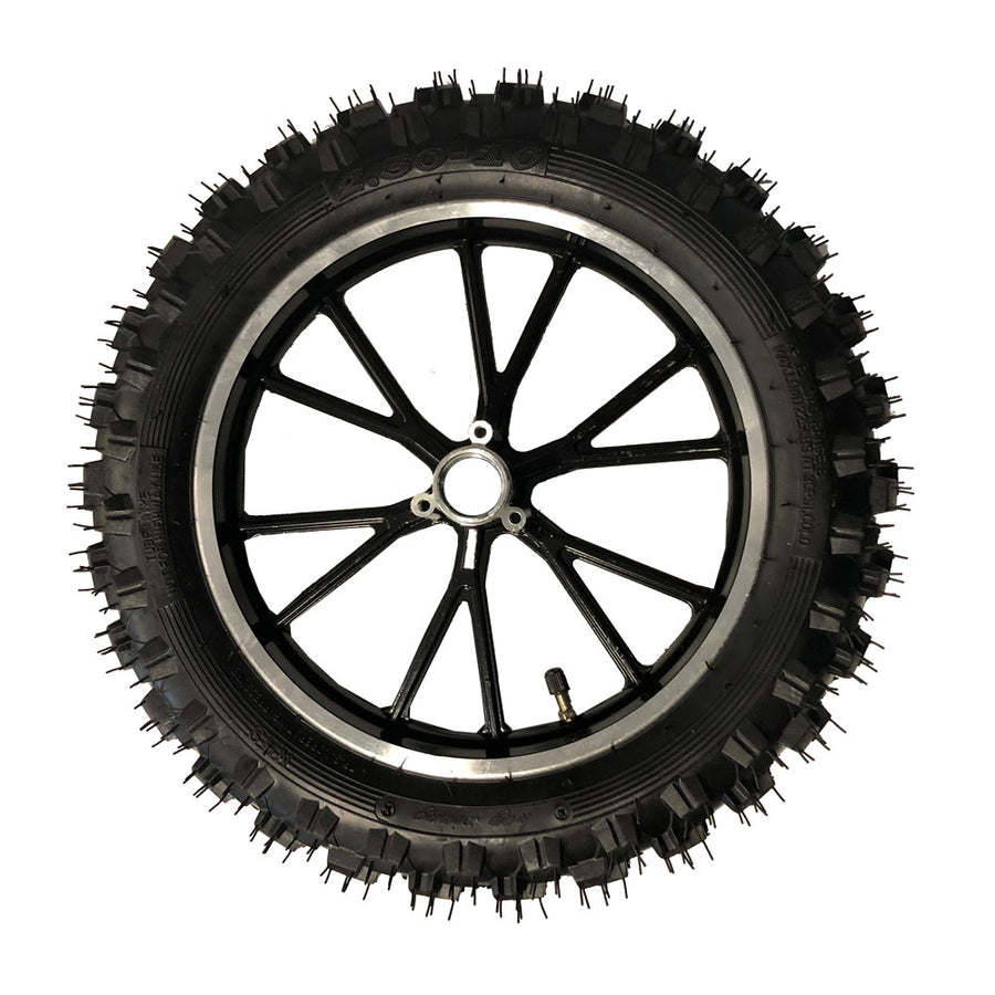 MotoTec 50cc Demon Front Wheel Complete 2.50-10 - view 2