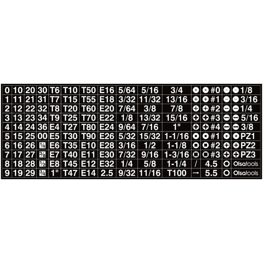 3-Row Magnetic Socket Holder Sticker Sheet