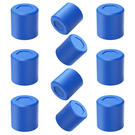 Olsa Tools Magnetic Anchors (10pc Set) - Strong Silicone Non-Scratch Magnets, Blue