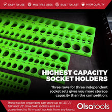 3-Row Magnetic Socket Holders