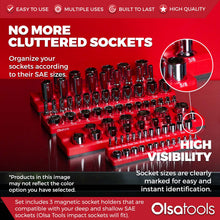 2-Row Magnetic Socket Holders