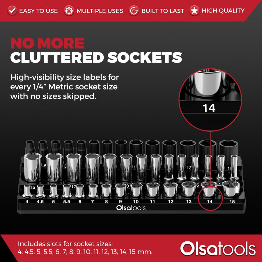 3-Row Magnetic Socket Holders