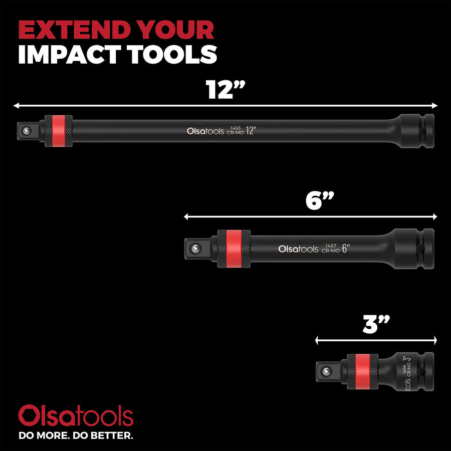Locking Impact Socket Extensions