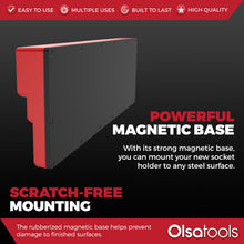 3-Row Magnetic Socket Holders