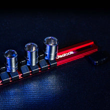 Aluminum Socket Organizer Rails With Rubber End Caps