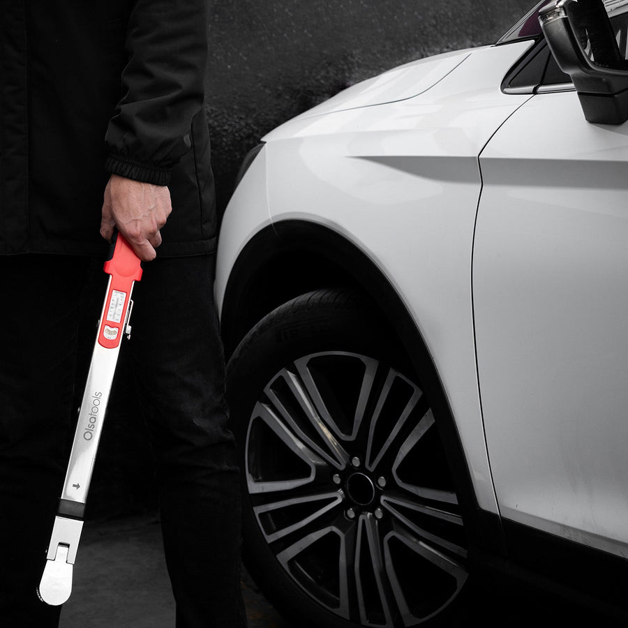 Split Beam Torque Wrench With Flex Head