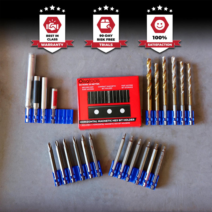 Horizontal Magnetic Hex Bit Holders