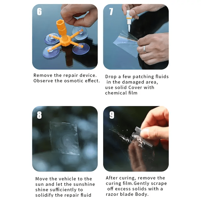 Windshield Repair Kit – DIY Chip & Crack Repair with Clear Finish