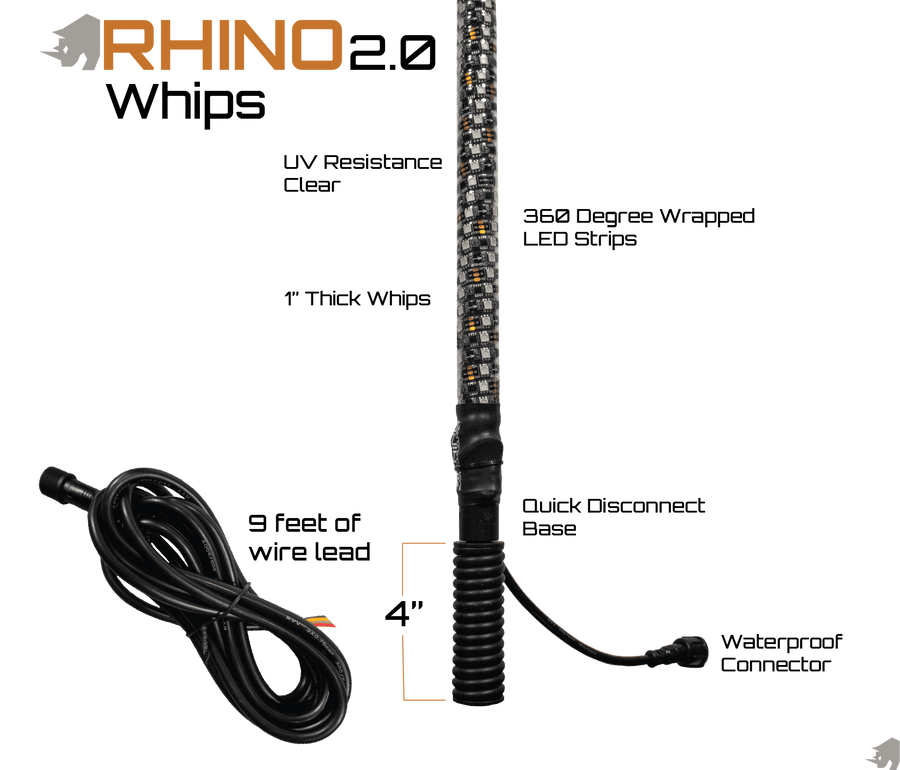 Rhino RGB Whips 2.0 - Lee Motorsports