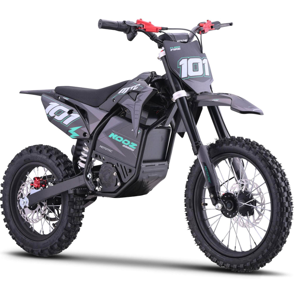 MotoTec Blue Mototec Kooz 60V Pro Electric Dirt Bike 2000W Lithium - 100% Financing Available!