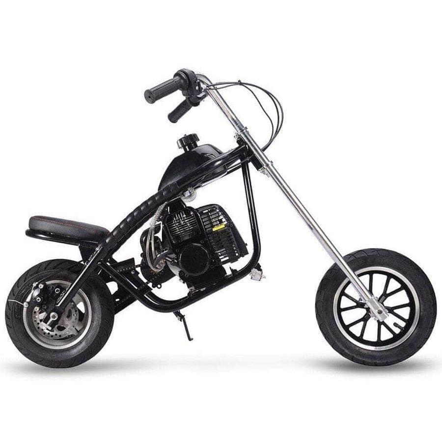 Mototec Dirt Bike Black MotoTec 49cc Gas Mini Chopper
