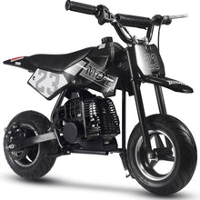 Mototec Dirt Bike Black MotoTec Supermoto 50cc 2-Stroke Kids Dirt Bike