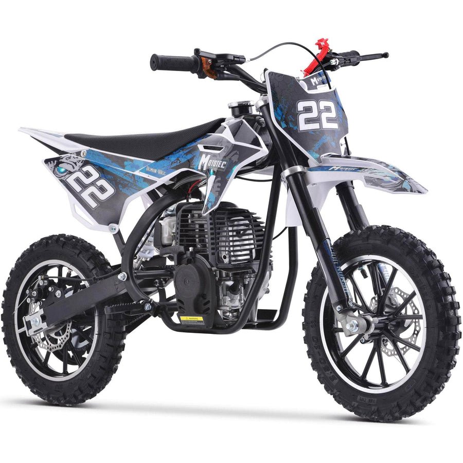Mototec Dirt Bike Blue MotoTec Demon 40cc 4-Stroke Kids Gas Dirt Bike