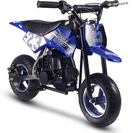 Mototec Dirt Bike Blue MotoTec Supermoto 50cc 2-Stroke Kids Dirt Bike