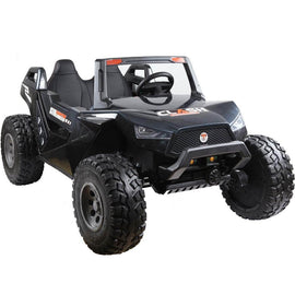 Ships in 2026 - MotoTec Baja 4x4 Kids 24v UTV electric ride-on car with 4-wheel drive, leather seat, Bluetooth stereo, lights