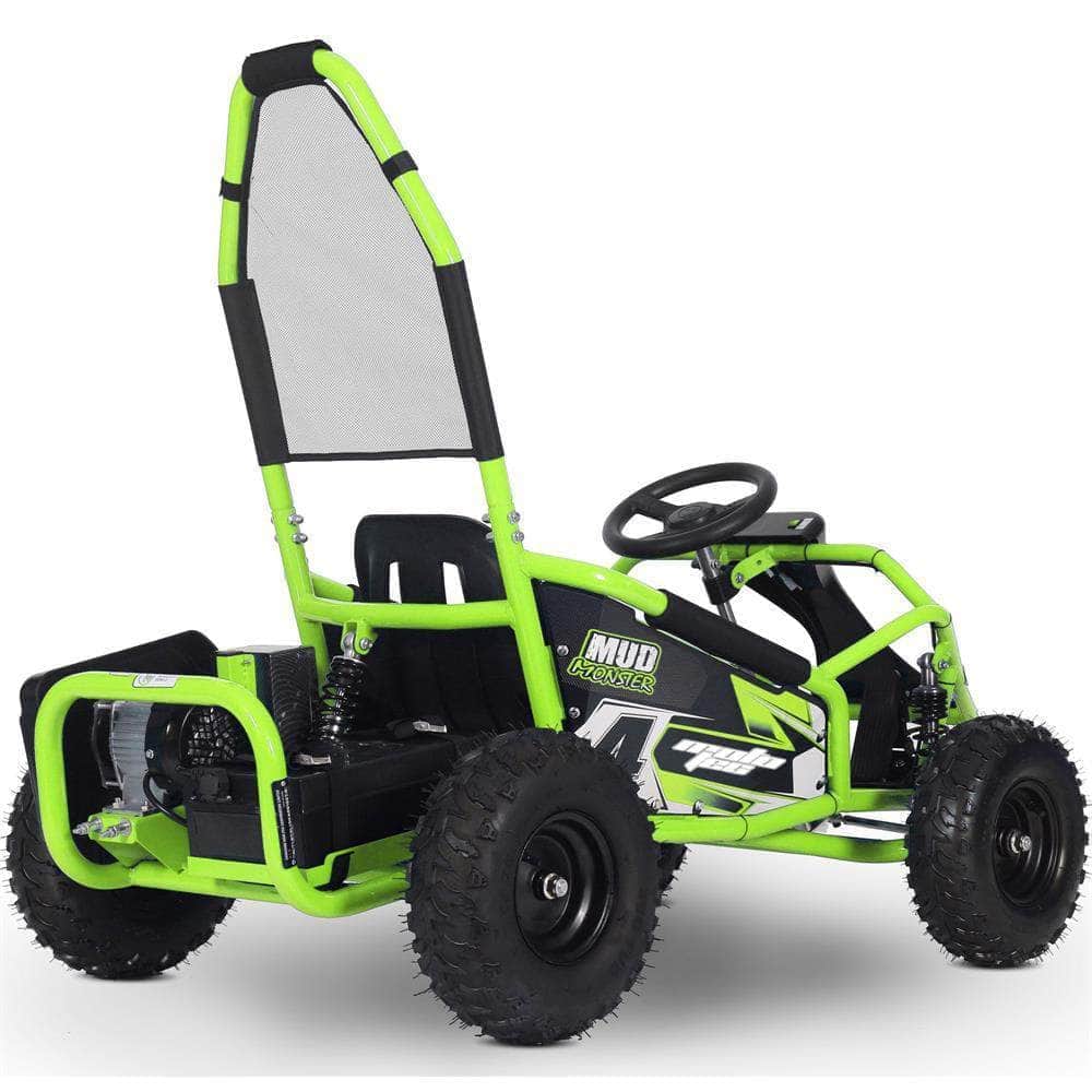 Ships in 2026 - MotoTec Mud Monster Kids Electric 48v 1000w Go Kart Full Suspension