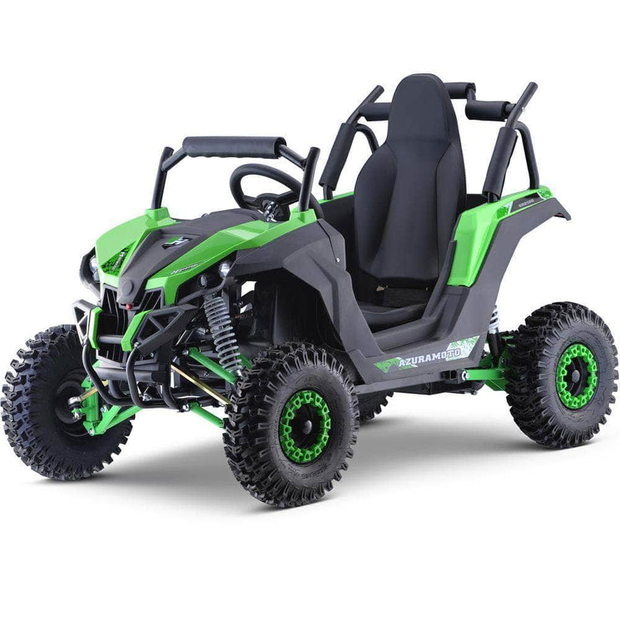 Mototec Electric ATV MotoTec Raider Kids UTV 48v 1200w Full Suspension Green