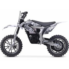 Mototec Electric Bikes White MotoTec 36v 500w Demon Electric Dirt Bike Lithium