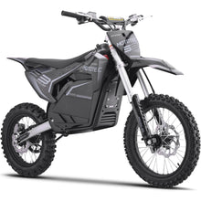 Load image into Gallery viewer, Mototec Electric Dirt Bikes Grey NEW!  MotoTec 72V Pro Electric Dirt Bike 5000w Lithium, 30Ah, brushless, front and rear suspension and hydraulic brakes, bluetooth - 100% Financing Available!  In Stock Now for Limited Time!