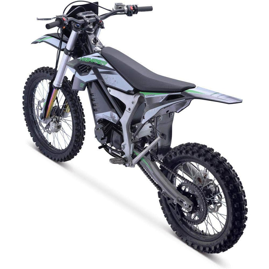 MotoTec Venom 72V, 3000W, 50Ah Electric Dirt Bike - peak power 12,000W, max speed 77mph