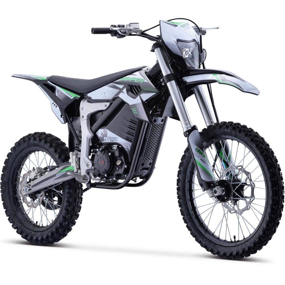 MotoTec Venom 72V, 3000W, 50Ah Electric Dirt Bike - peak power 12,000W, max speed 77mph