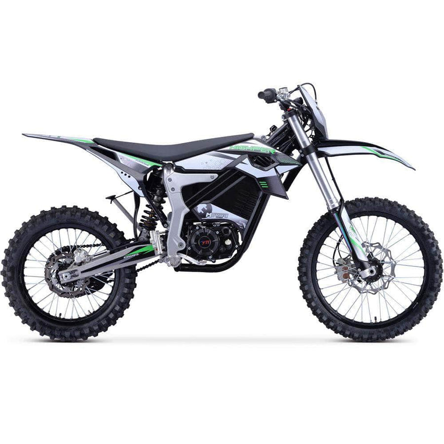 MotoTec Venom 72V, 3000W, 50Ah Electric Dirt Bike - peak power 12,000W, max speed 77mph