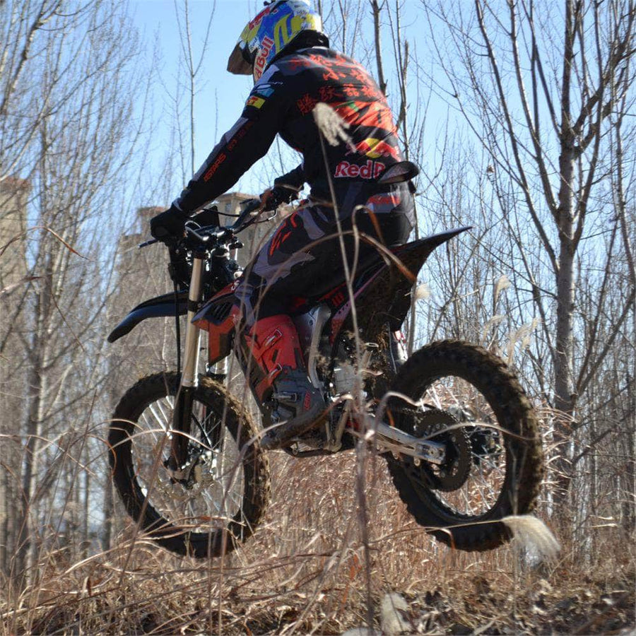 MotoTec Venom 72V, 3000W, 50Ah Electric Dirt Bike - peak power 12,000W, max speed 77mph