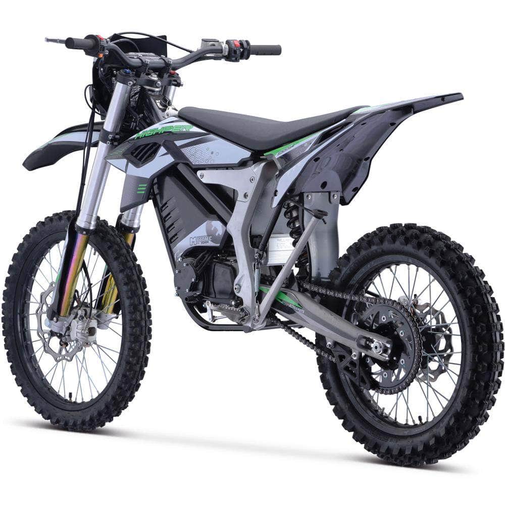 MotoTec Venom 72V, 3000W, 50Ah Electric Dirt Bike - peak power 12,000W, max speed 77mph