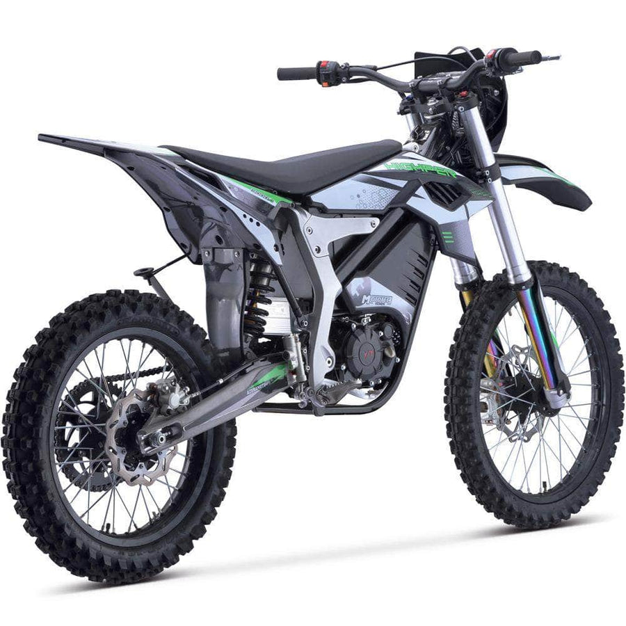 MotoTec Venom 72V, 3000W, 50Ah Electric Dirt Bike - peak power 12,000W, max speed 77mph