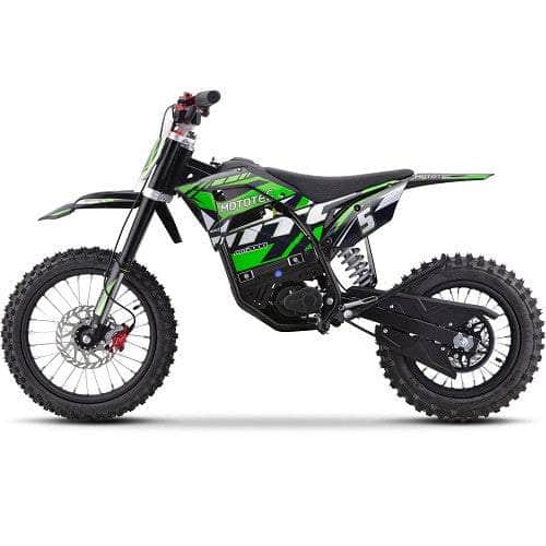 NEW! MotoTec 60V Pro Electric Dirt Bike 2000w Lithium, 15.6Ah, brushless, front and rear suspension and hydraulic brakes - 100 % Financing Available!