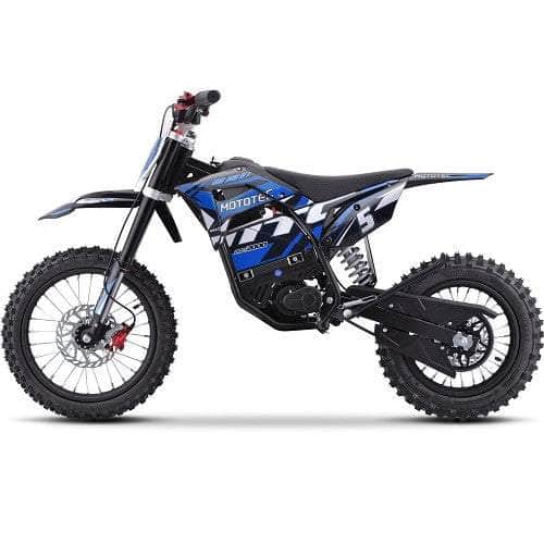 NEW! MotoTec 60V Pro Electric Dirt Bike 2000w Lithium, 15.6Ah, brushless, front and rear suspension and hydraulic brakes - 100 % Financing Available!