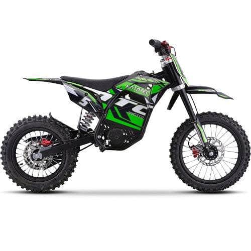 NEW! MotoTec 60V Pro Electric Dirt Bike 2000w Lithium, 15.6Ah, brushless, front and rear suspension and hydraulic brakes - 100 % Financing Available!