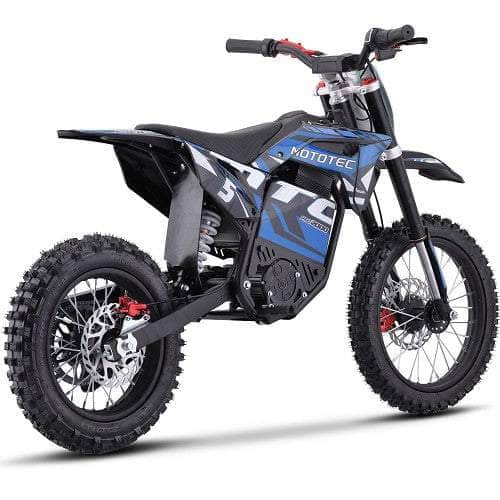 NEW! MotoTec 60V Pro Electric Dirt Bike 2000w Lithium, 15.6Ah, brushless, front and rear suspension and hydraulic brakes - 100 % Financing Available!
