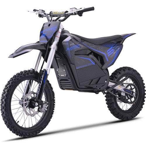 NEW!  MotoTec 72V Pro Electric Dirt Bike 5000w Lithium, 30Ah, brushless, front and rear suspension and hydraulic brakes, bluetooth - 100% Financing Available!