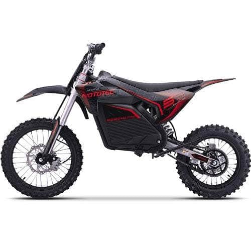 NEW!  MotoTec 72V Pro Electric Dirt Bike 5000w Lithium, 30Ah, brushless, front and rear suspension and hydraulic brakes, bluetooth - 100% Financing Available!